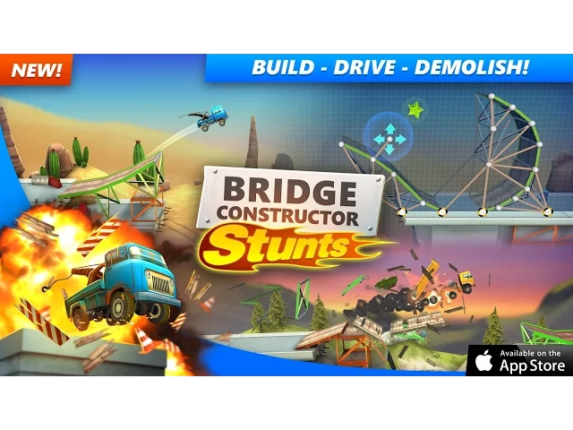 Bridge Constructor Stunts - iOS Release Trailer
