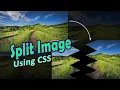 Split Image Using HTML and CSS HTML and CSS Effects
