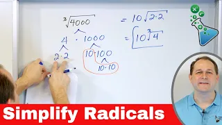 Simplify Square Roots Radicals with a Factor Tree