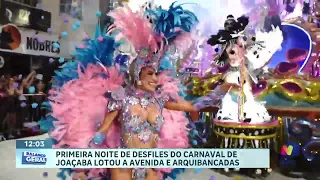 Avenida cheia marca estreia dos desfiles das escolas de samba em Joaçaba