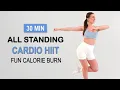 Download Lagu 30 Min ALL STANDING CARDIO HIIT | Burn Calories \u0026 Have Fun | Sweaty, No Repeat