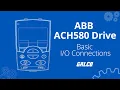 ABB ACH580 HVAC Drive Basic Connections