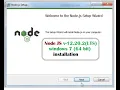 Node JS installation on windows 7 64 bit Node v 12 20 2 LTS