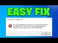 How To Fix The System Detected An Overrun Of A Stack Based Buffer In This Application Windows 11