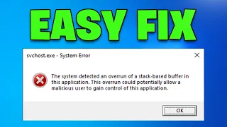 How To Fix The System Detected An Overrun Of A Stack Based Buffer In This Application Windows 11