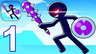 Rise of Stickman - Gameplay Walkthrough Part 1 Levels 1-10 (Android,iOS)