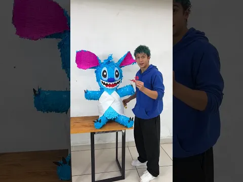 eu contrui um stitch pra esconder doces