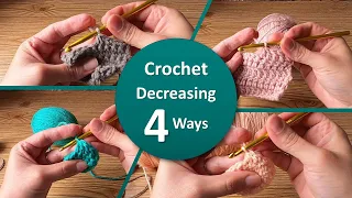 How to Decrease in Crochet in Rows and Rounds Single Crochet Decrease and Double Crochet Decrease