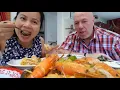 กินกุ้งถังมีแต่ตัวใหญ่ๆ กุ้งแม่น้ำไซค์ใหญ่ Yummy Julicy Big King Prawns