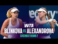 Anna Blinkova vs Ekaterina Alexandrova 2026 Cincinnati Round 2 WTA Match Highlights
