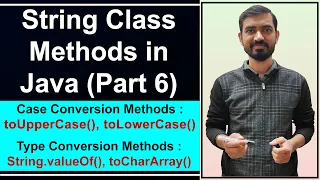 Case Conversion and Type Conversion Methods in Strings Hindi String Methods In Java by Deepak