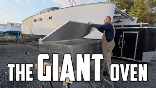 ⛵️ Thermoforming thick acrylic windows for our hurricane-damaged catamaran, part 1. Ep 668