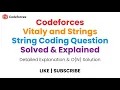 Codeforces - Vitaly and Strings
