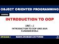 CS8392 OBJECT ORIENTED PROGRAMMING INTRODUCTION TO OOPS MANOJKUMAR LECTURES C MANOJKUMAR