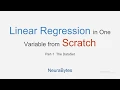 Linear Regression with One Variable from Scratch Part-1 The Dataset Hindi