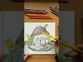 Color With Me Mouse World Cozy Houses relaxing colored pencils
