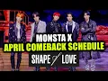 Lagu MONSTA X Comeback Schedule for SHAPE OF LOVE