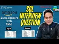Amazon SQL Interview Swap Gender Values Using CASE Statement