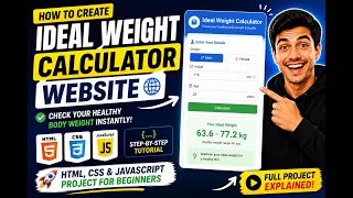Ideal Weight Calculator Project for Beginners HTML CSS JS