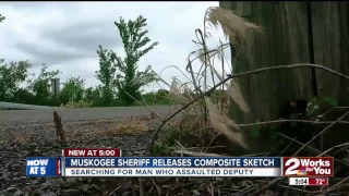 Muskogee Co Sheriff s Office releases sketch of suspect wanted for assaulting deputy