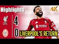 Liverpool vs PSV Eindhoven - 4-0 -All Goals - Highlights - Champions League - From the Archives