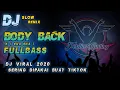 DJ Slow Remix 🎵 BODY BACK x ENA ENA FULL BASS TERBARU 2020 ( Sering di Pakai Buat Musik Tik Tok )