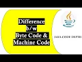 Difference Between Byte Code and Machine Code JAVA Code Depth