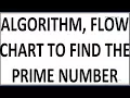 PSEUDO CODE TO FIND THE PRIME NUMBER