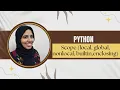 Python Tutorial For Beginners Scope Made Simple Local Global Non Local Builtin Enclosing