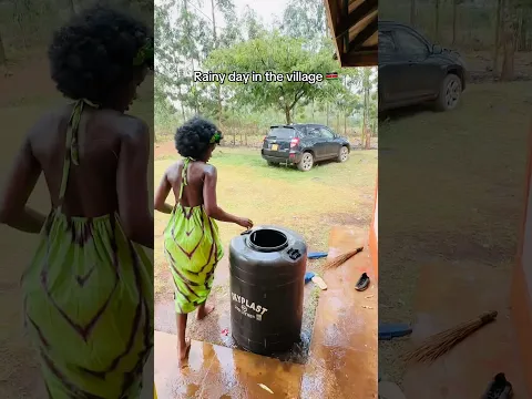 Rainy day in the village ⛈️🇰🇪 #shorts #kenya #village #villagelife #rainyday #africa