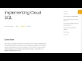 Implementing Cloud SQL Qwiklab