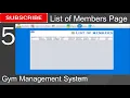 5 Gym Management System in java - List of Members Page JFrame Mysql Database Netbeans IDE