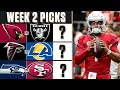 NFL Week 2 EXPERT PICKS for TOP games CBS Sports