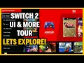 Nintendo Switch 2 - FIRST LOOK at UI Menus GameChat Snappy eShop