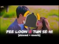 pee loon X tum se hi | lofi song | love mashup | [slowed + reverb]  jukebox | MT GJ05 |