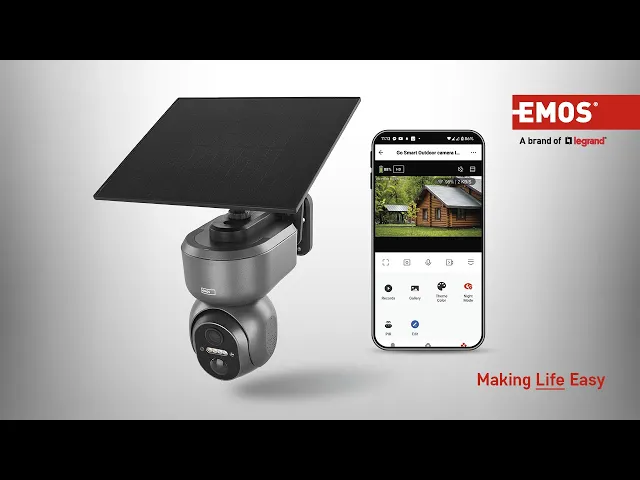 Cámara IP 3MP PTZ IP65 con panel solar IP-6000 OWL 4G GoSmart EMOS