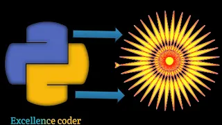 Draw sun by using Turtle module in Python Beginner s