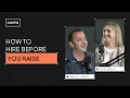 How to Hire Before You Raise Francois Ajenstat Founder and CEO Golden Analytics