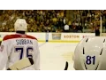 Behind the bench at TD Garden in Boston