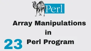 Perl Script Basic Tutorial 23 Functions Array Funcitons
