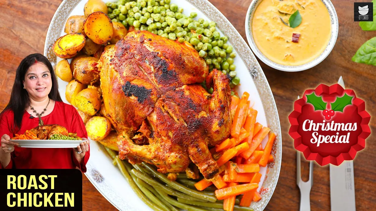 Roast Chicken   Indian Style Roast Chicken   Whole Roast Chicken    Chicken Recipe by Chef Smita Deo