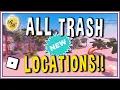 ALL TRASH LOCATIONS ROYALE HIGH Trash Quest Roblox Royale High