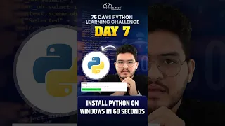 Install Python in 60 SECONDS on Windows Latest Version Day Python Learning