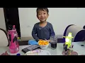 Sandesh eating Cheese Puffcorn and also Coca-Cola🥃🥃😄💚😘🌎🌻24/March 2024
