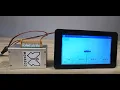 Simulator of a triple inverted pendulum