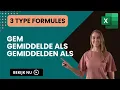 Download Lagu Excel | Gemiddelde \u0026 Gemiddelde als \u0026 Gemiddelden als