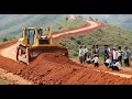 Download Lagu Bulldozer working on remote mountain path extreme excavation and slope road construction