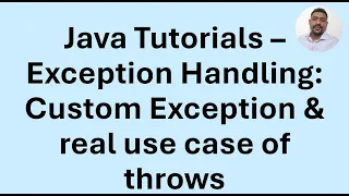 Java Tutorial 57 - Exception Handling