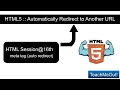 Learn HTML in Hindi URL automatically redirect Tutorial for Beginners HTML Session16th