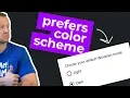 - The AMAZING Prefers-Color-Scheme